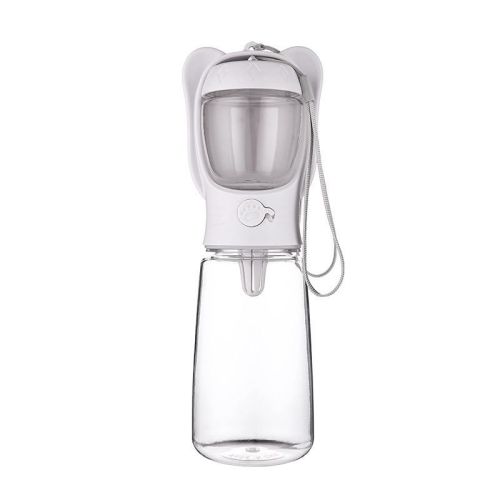 2 In 1 Dog Water Bottle, Leak Proof Portable Pet Water Bottle With Food Container, Outdoor Portable Water Dispenser For Dog, Puppy Supply For Walking 2 In 1 Dog Water Bottle, Leak Proof Portable Pet Water Bottle With Food Container, Outdoor Portable Water Dispenser For Dog, Puppy Supply For Walking