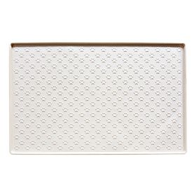 Spot Pet Mat, Waterproof And Easy To Clean Silicone Dog Mat, Cat Mat, Square Pet Placemat, Pet Supplies (Option: Cream color-Small)